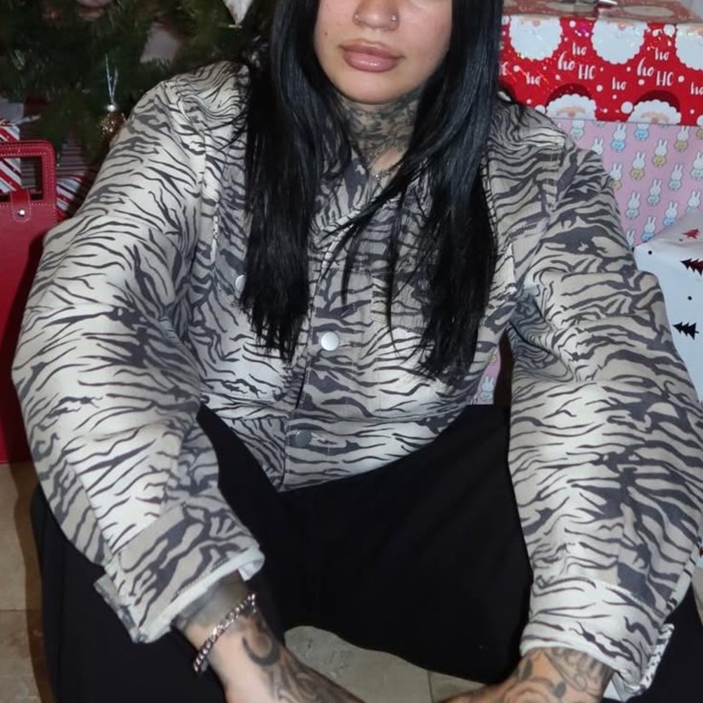 Zebra oversized jacket